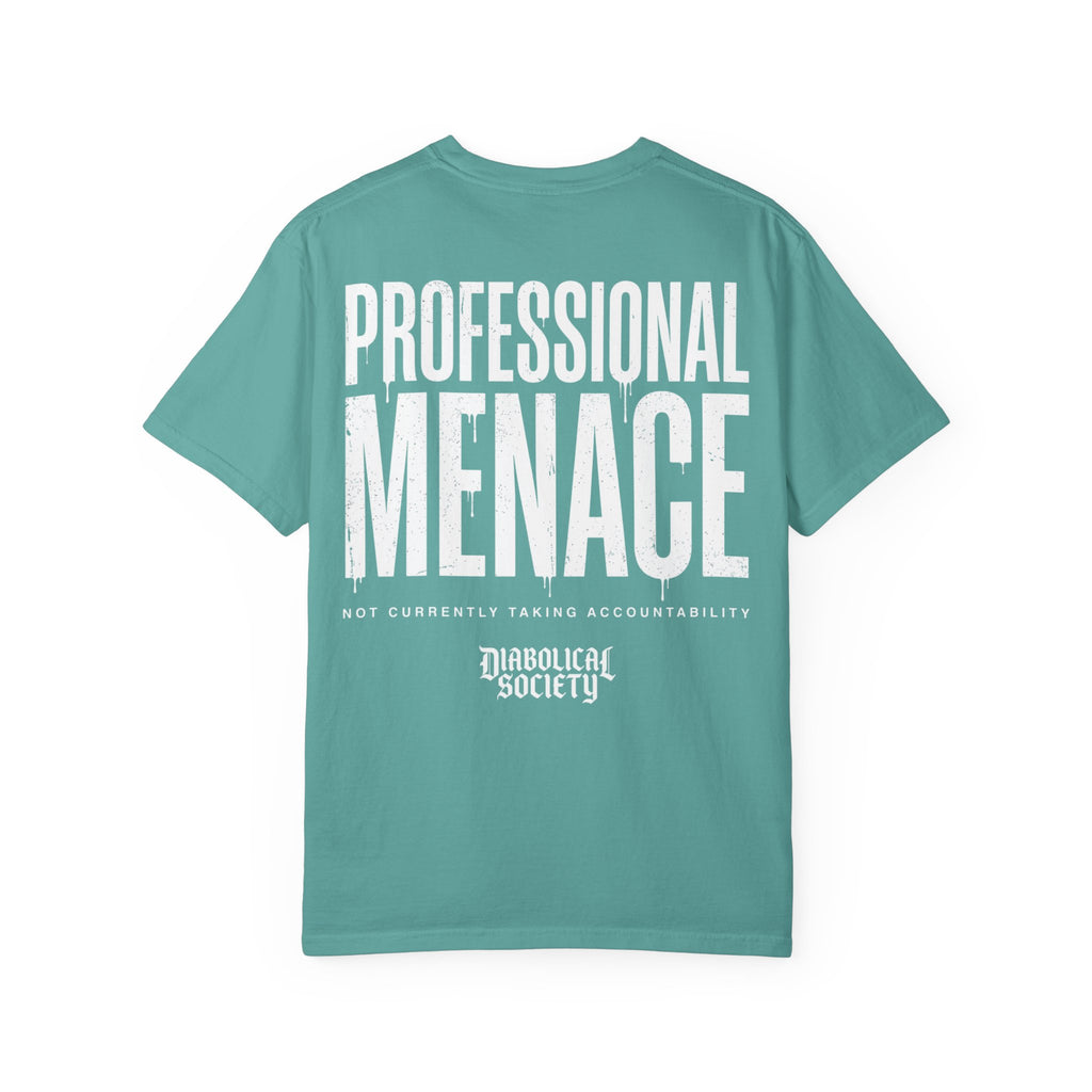 Professional Menace T-Shirt — 'Diabolical Society' Graphic Tee