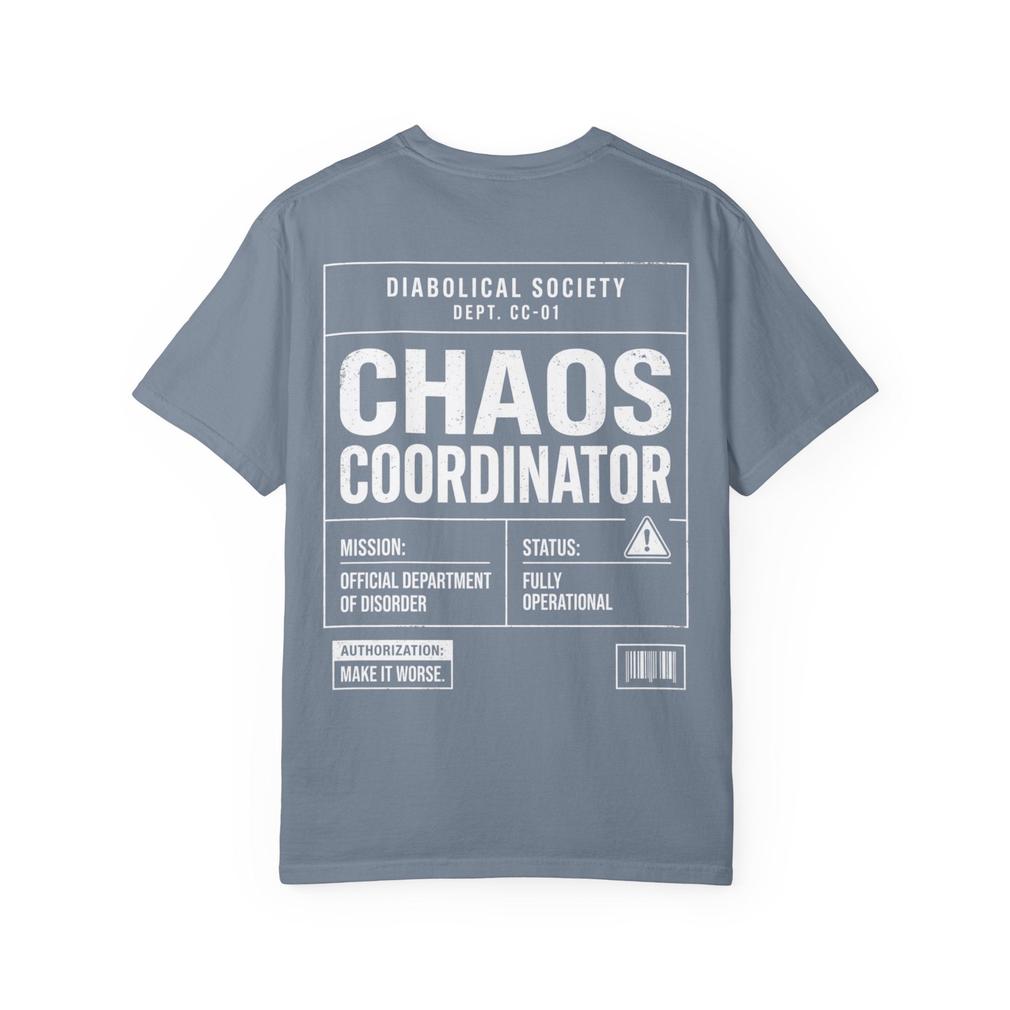 Chaos Coordinator T-Shirt — Diabolical Society Graphic Tee