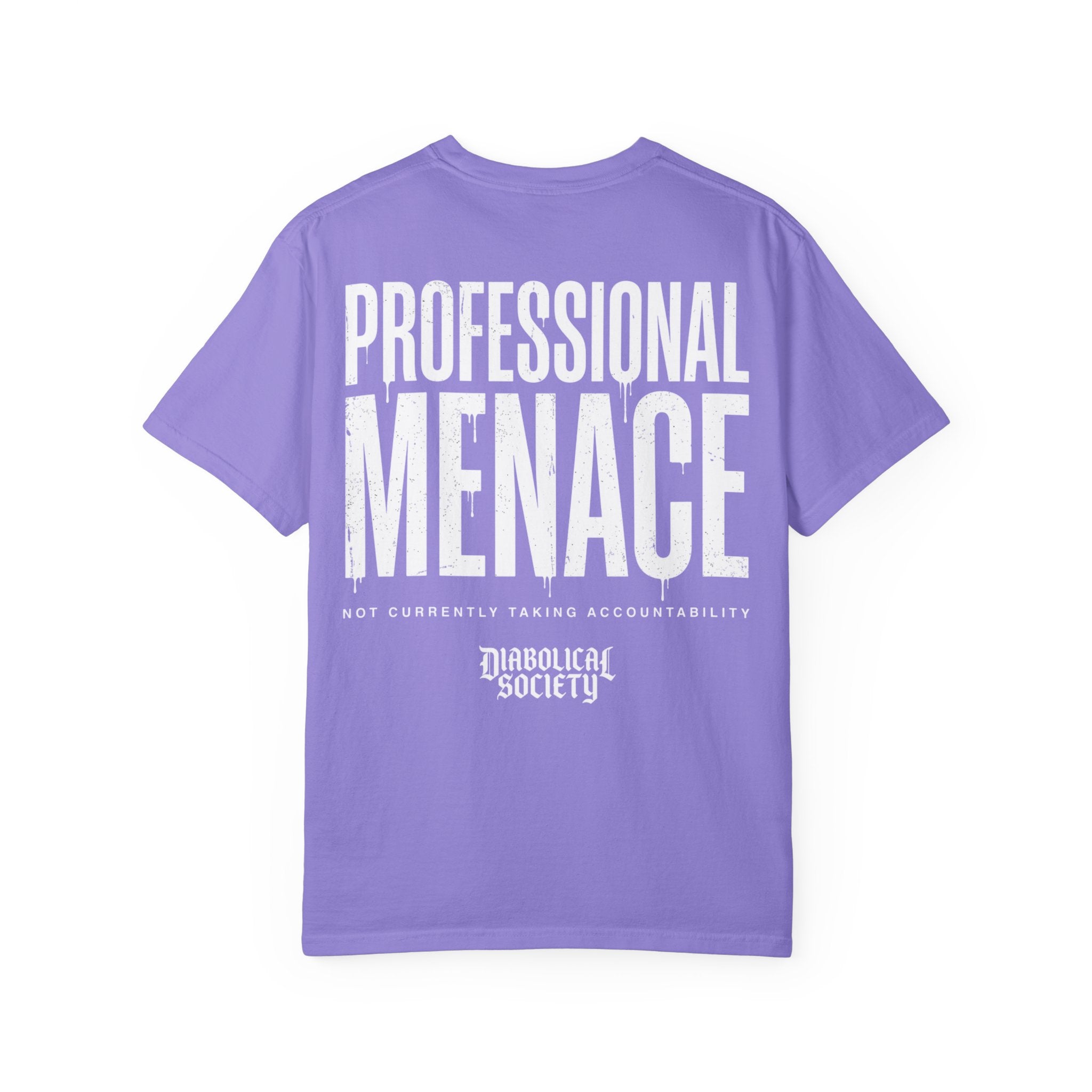 Professional Menace T-Shirt — 'Diabolical Society' Graphic Tee